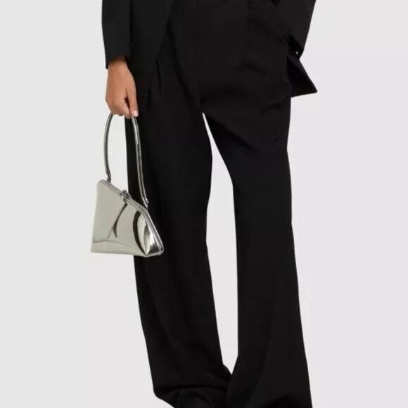 Amina Muaddi - 10mm Ane suede & crystal flats - Black - Picture 3 of 10